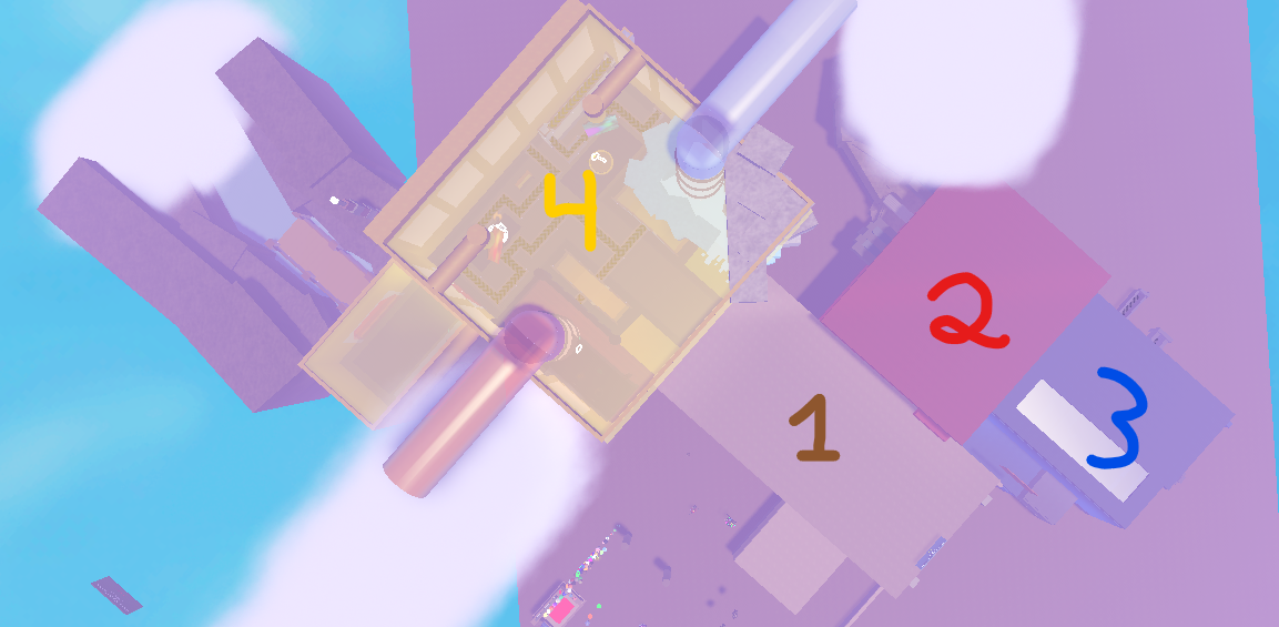 Bird's eye view of the Facility in ball game