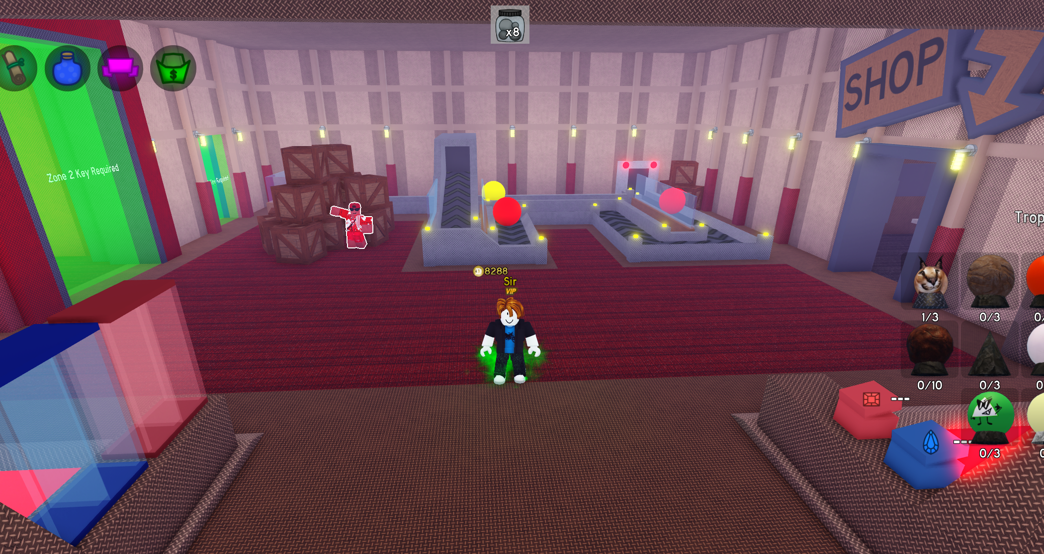 Screenshot of ball game